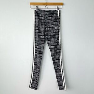 Adidas Legging Pavao 3 Stripe Heart Print Size XS